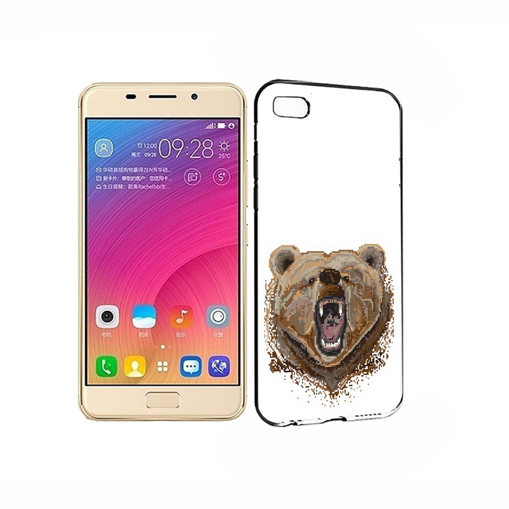 

Чехол MyPads Tocco для Asus ZenFone 3S Max пиксельный медведь, Прозрачный, Tocco