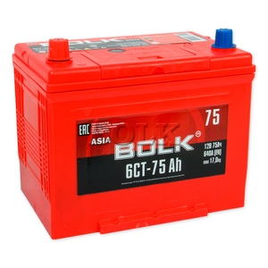

Аккумулятор Bolk Asia 75 Ач 640А прямая полярность