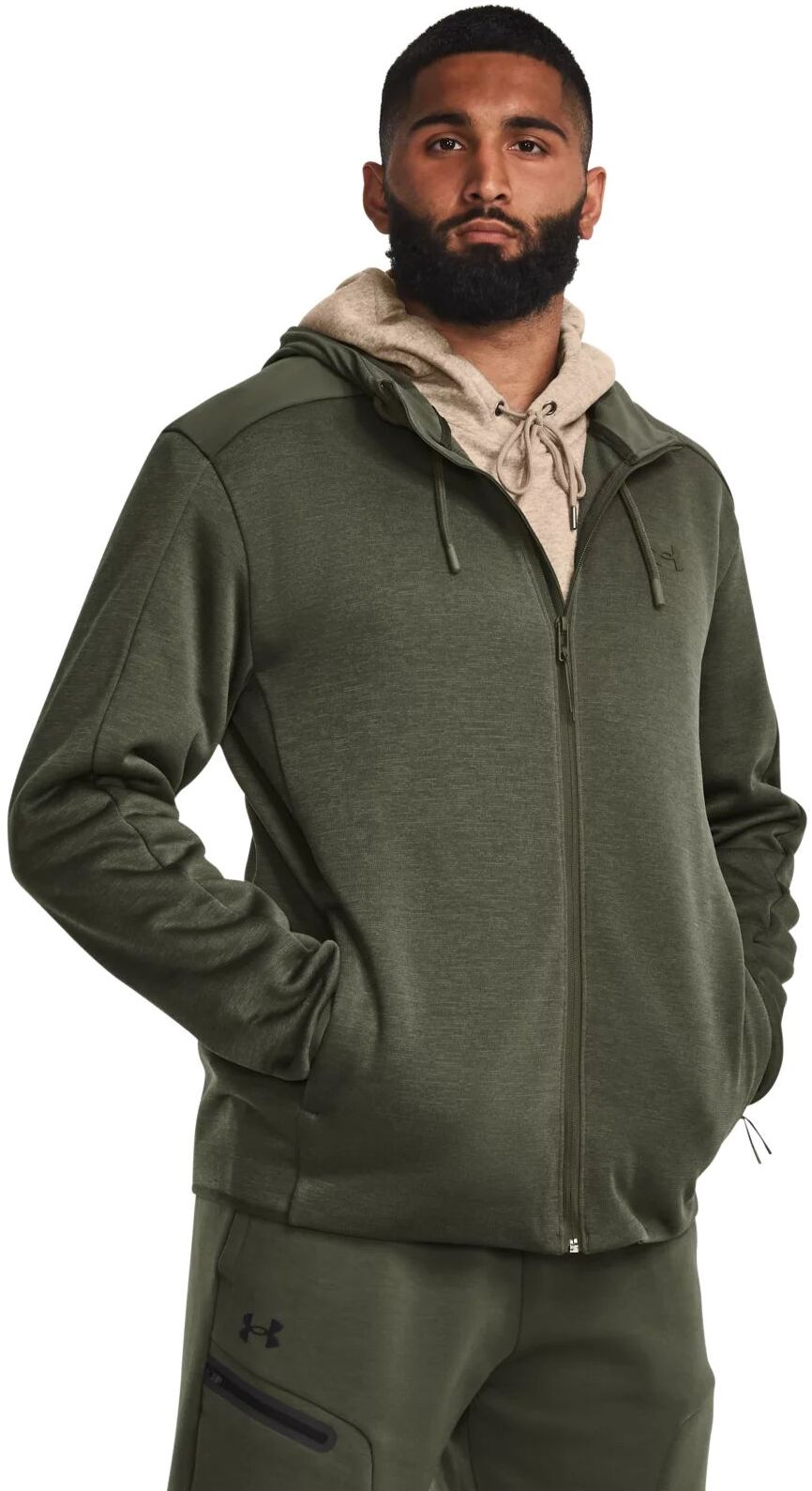 

Толстовка мужская Under Armour UA ESSENTIAL SWACKET зеленая XL, Зеленый, UA ESSENTIAL SWACKET