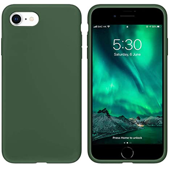 

Чехол силиконовый для iPhone 7 / 8 / SE (2020) Full case series зеленый, Apple iPhone 7 / 8 / SE (2020)