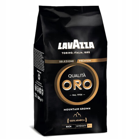 Кофе в зернах LAVAZZA Qualita Oro MOUNTAIN GROWN арабика 100%, 1000г, вакуумная упаковка