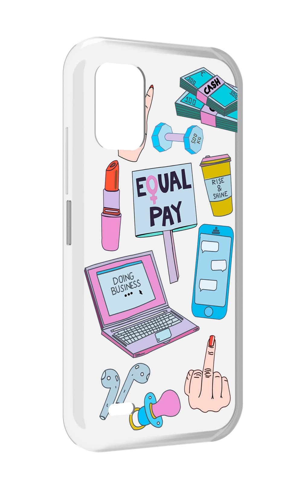 

Чехол MyPads разные-штучки для UMIDIGI Bison GT2 / GT2 Pro, Прозрачный, Tocco