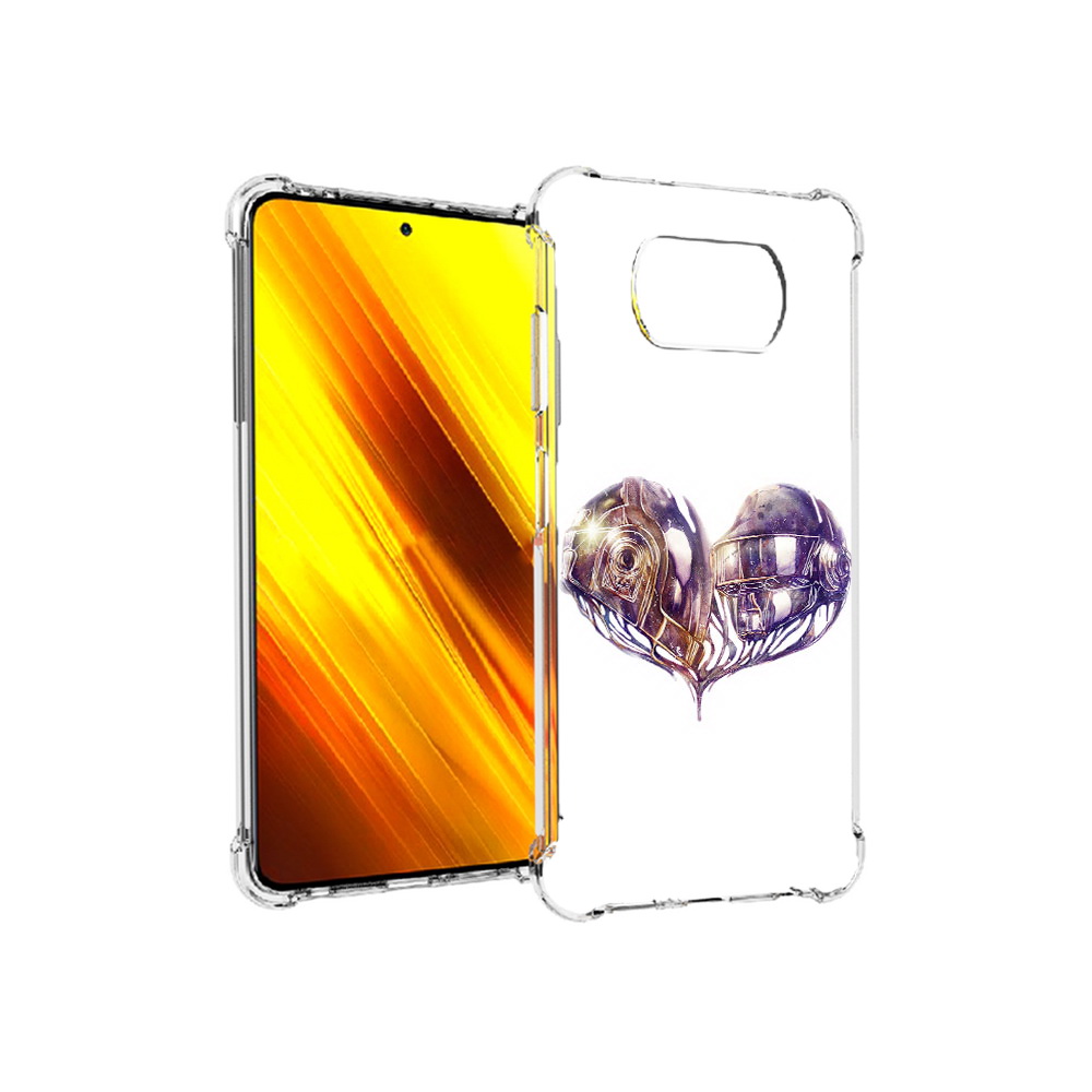 

Чехол MyPads Tocco для Xiaomi Poco X3 сердце абстракция (PT154881.262.596), Прозрачный, Tocco
