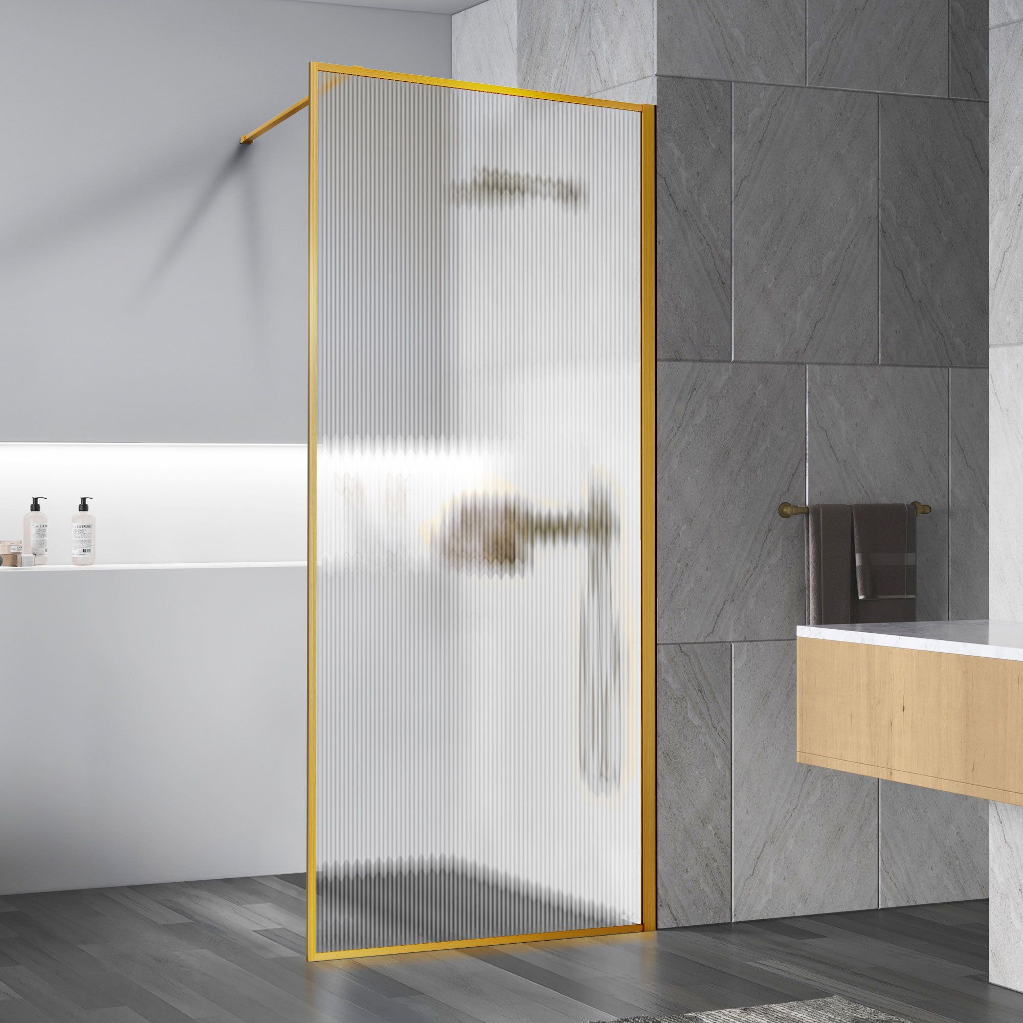 

Душевая перегородка Vincea Walk-In HP Art VSW-1HP110FLBG, 1100*2000, стекло рифленое, Walk-In HP Art VSW-1HP110FLBG