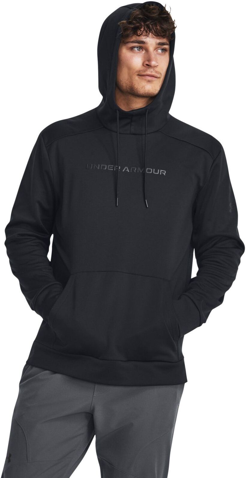 Худи мужское Under Armour Ua Fleece Graphic Hd черное MD