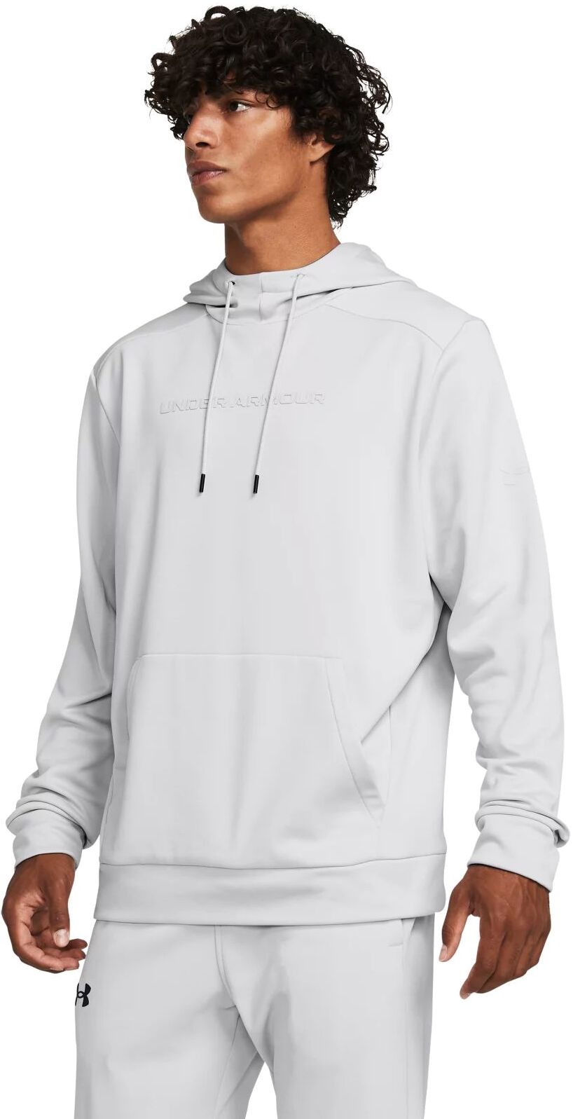 Худи мужское Under Armour Ua Fleece Graphic Hd серое XS