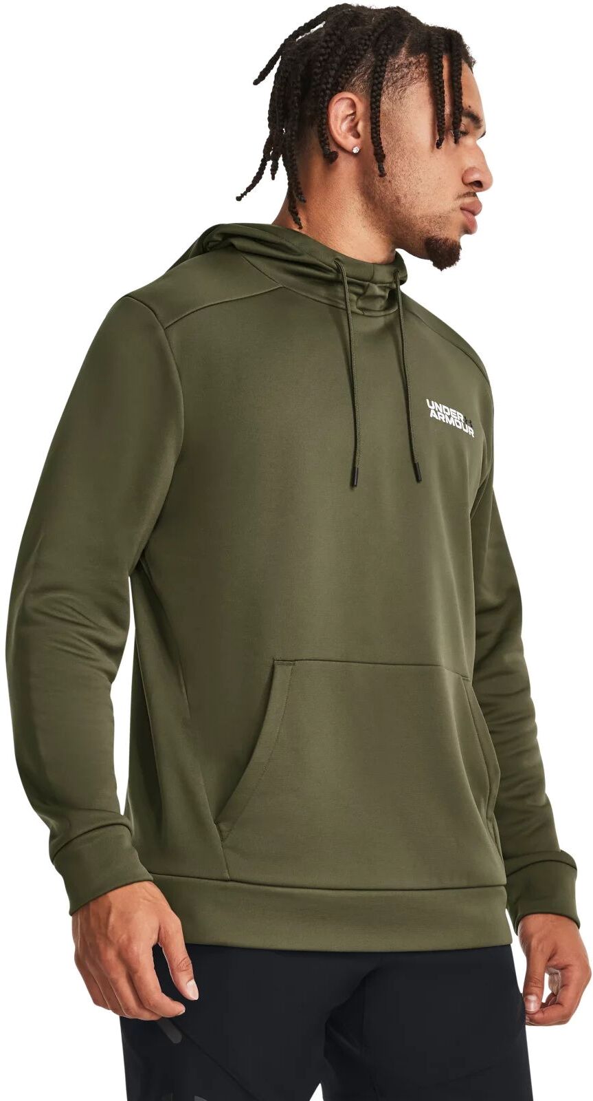 Худи мужское Under Armour Ua Fleece Graphic Hd зеленое XS UNDER ARMOUR зеленый