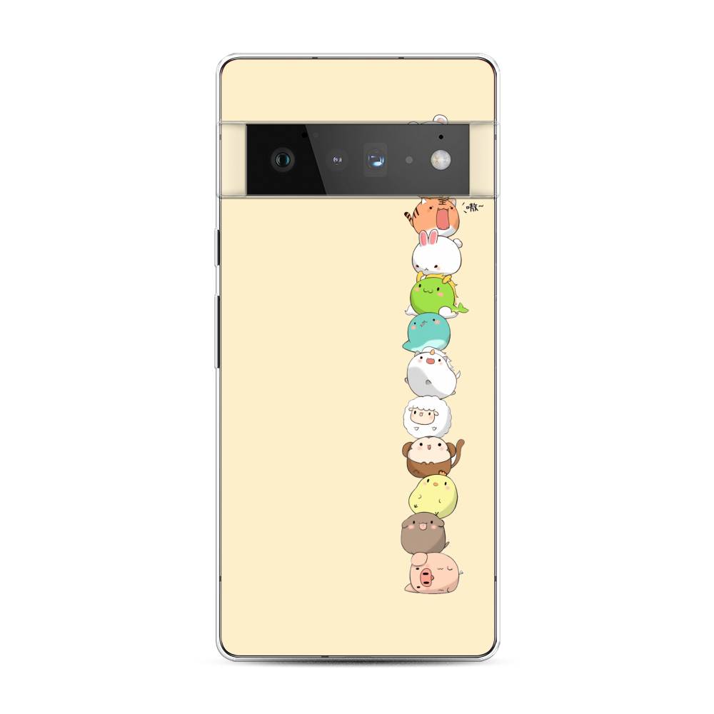 фото Чехол awog "питомцы чиби" для google pixel 6 pro
