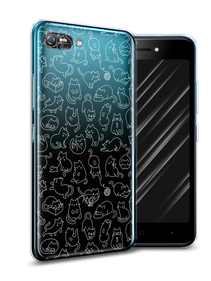 

Чехол Awog на Itel A25/A35 "Шкодливые котики", Разноцветный, 3200250-2