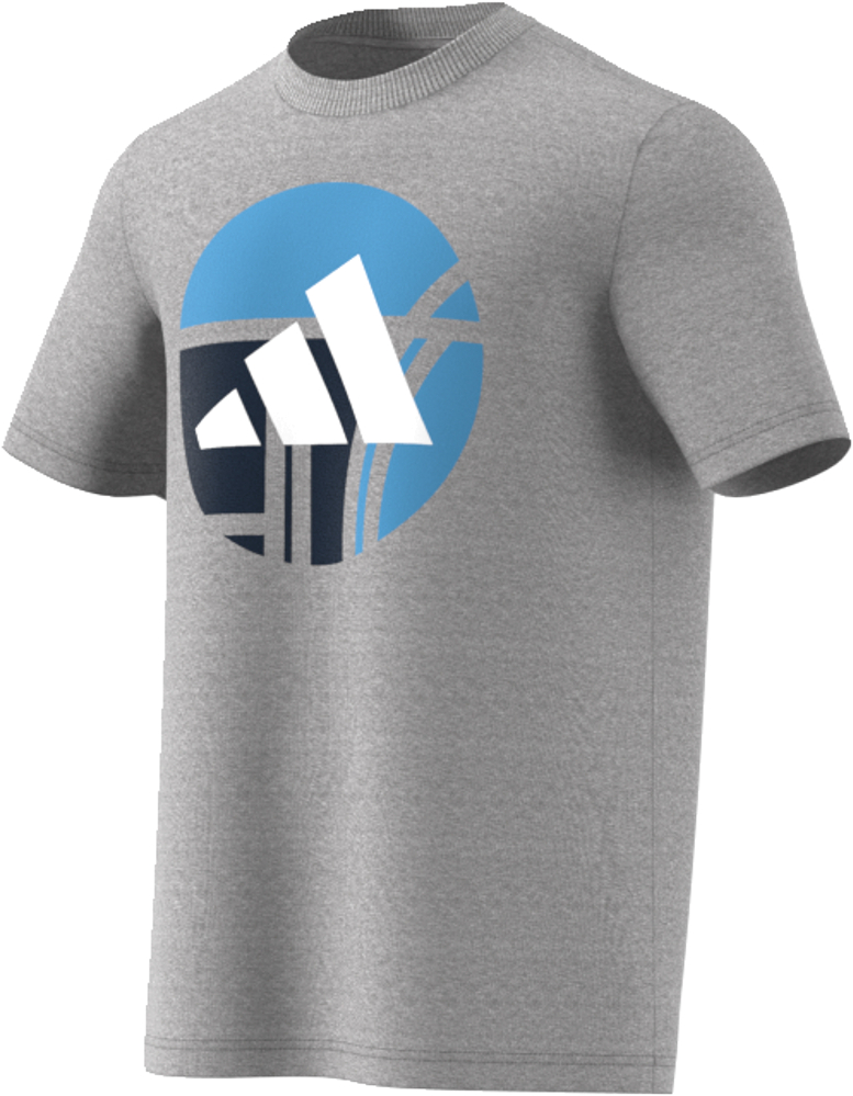 

Футболка мужская Adidas HB6546 серая 2XL, HB6546