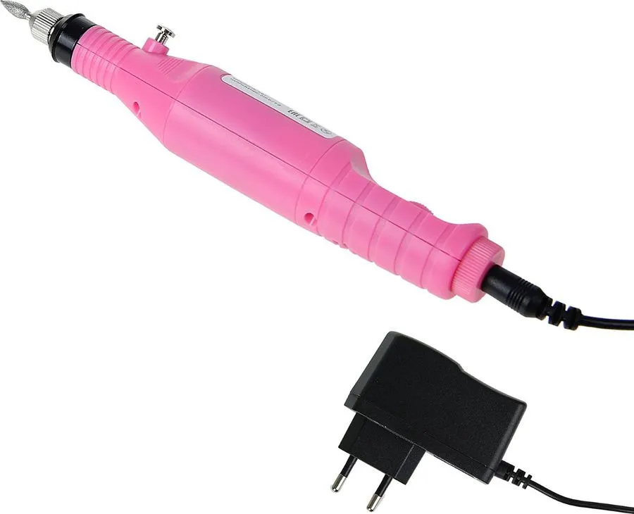 Аппарат для маникюра Luazon LMH-01, 6 насадок, 5 Вт, 3000-15000 об/мин, розовый ручка luazon lmh 05 1шт 150г