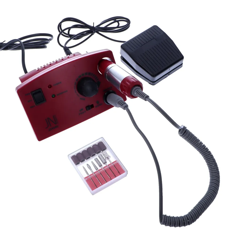 

Аппарат для маникюра и педикюра JessNail JD4500, 6 фрез, 30000 об/мин, 35 Вт, красный