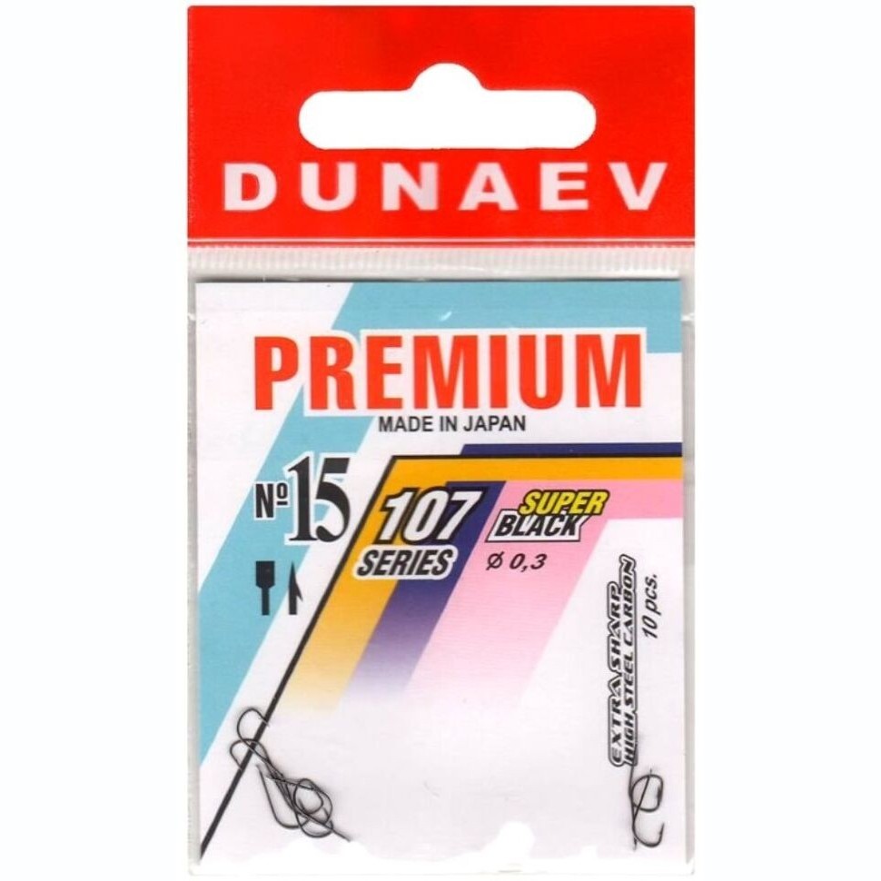 Крючки Dunaev PREMIUM 107 # 15 (10шт)