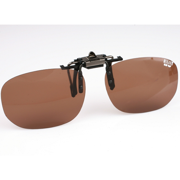 Насадка на очки поляризационная Mikado (коричневая) AMO-CPON-BR