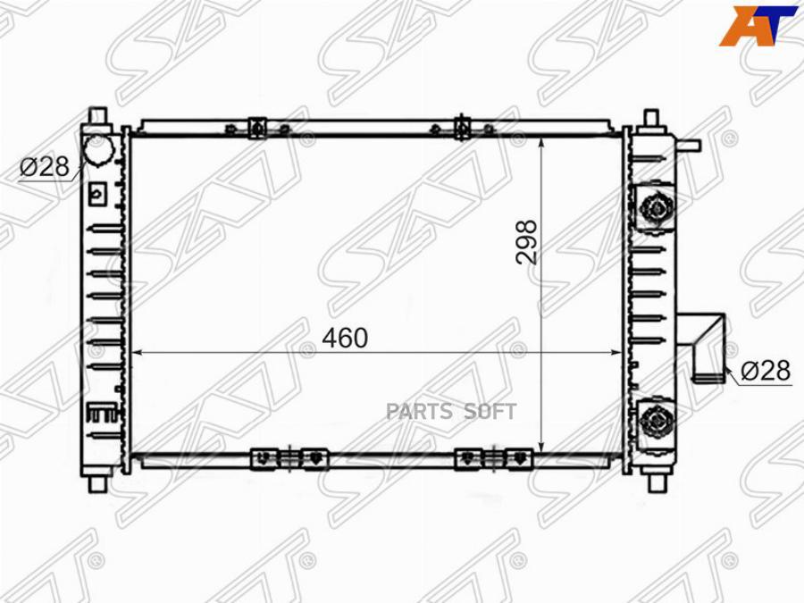 

Радиатор Основной Daewoo Matiz/Chery Qq 0.8/1.0 00-(Пластинчатый) Sat арт. CH0002