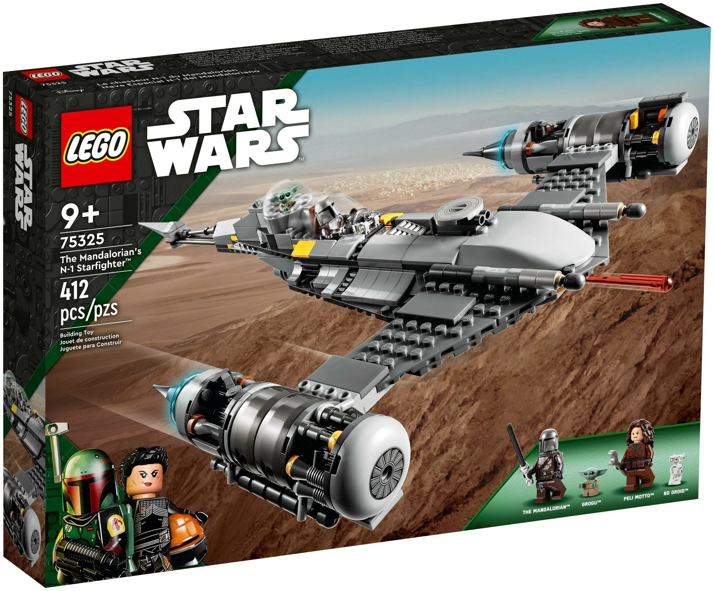 

Конструктор Lego Star Wars The Mandalorian’s N-1 Starfighter, 75325