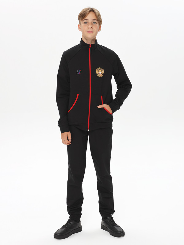 

Костюм спортивный детский WILDWINS, WW-K055, черный, 140, WW-k055