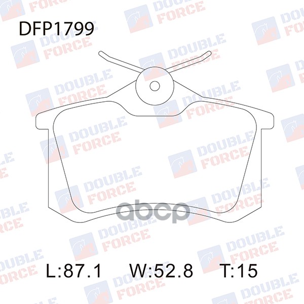 Тормозные колодки DOUBLE FORCE дисковые DFP1799 890₽