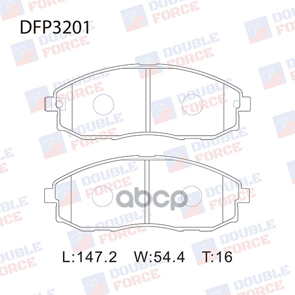 

Колодки Тормозные Дисковые Double Force DOUBLE FORCE арт. DFP3201