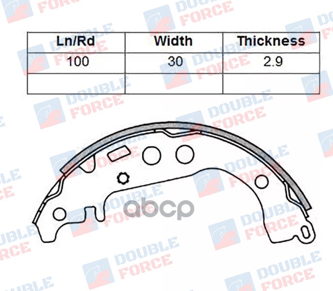 

Тормозные колодки DOUBLE FORCE барабанные DFS8673