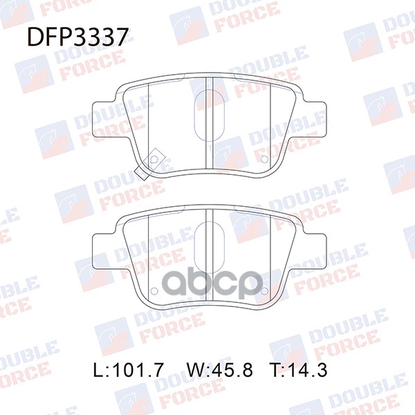 

Тормозные колодки DOUBLE FORCE дисковые DFP3337