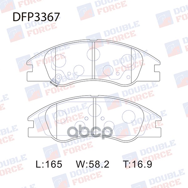 фото Колодки тормозные дисковые double force double force арт. dfp3367