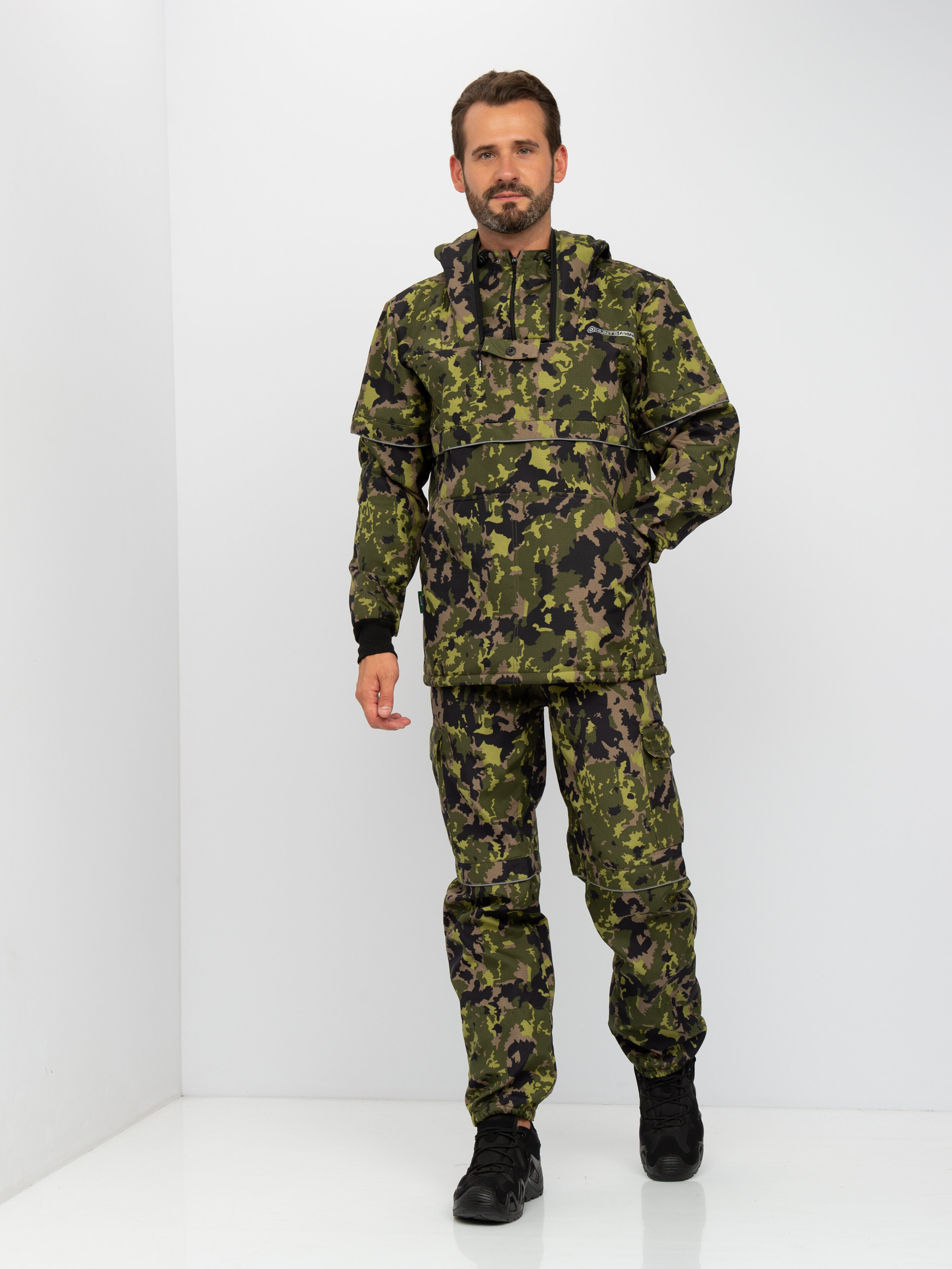 

Костюм Huntsman Антигнус-Люкс ткань Смесовая Микро-РипСтоп Бондинг 56-58 182-188, Хаки, Антигнус-Люкс