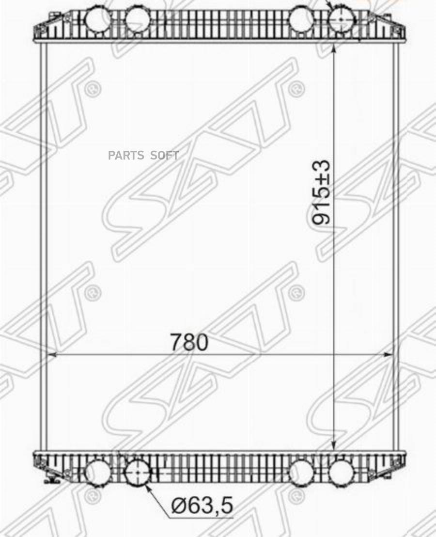 

Радиатор Freightliner Century Sat Fr0002