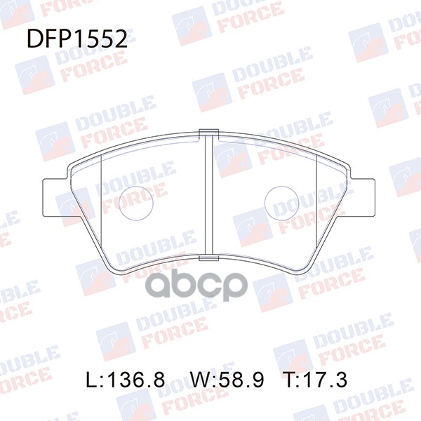 

Тормозные колодки DOUBLE FORCE дисковые DFP1552