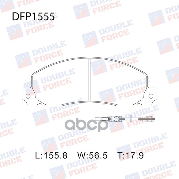 

Тормозные колодки DOUBLE FORCE дисковые DFP1555