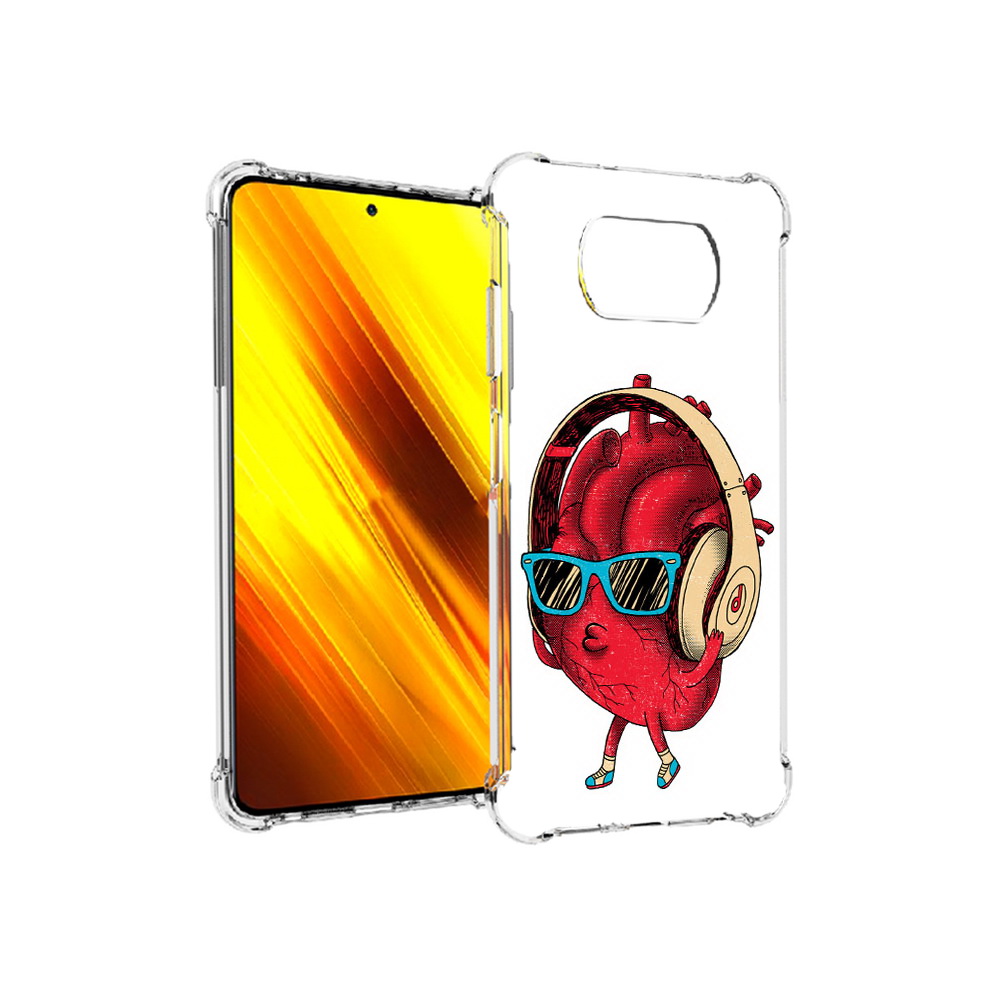 

Чехол MyPads Tocco для Xiaomi Poco X3 слушай сердце (PT154881.262.609), Прозрачный, Tocco