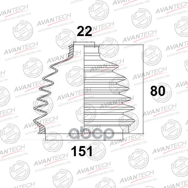 

Пыльник Привода Avantech AVANTECH арт. BD0507