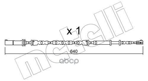 METELLI SU312 Датчик износа тормозных колодок 1шт 1287₽