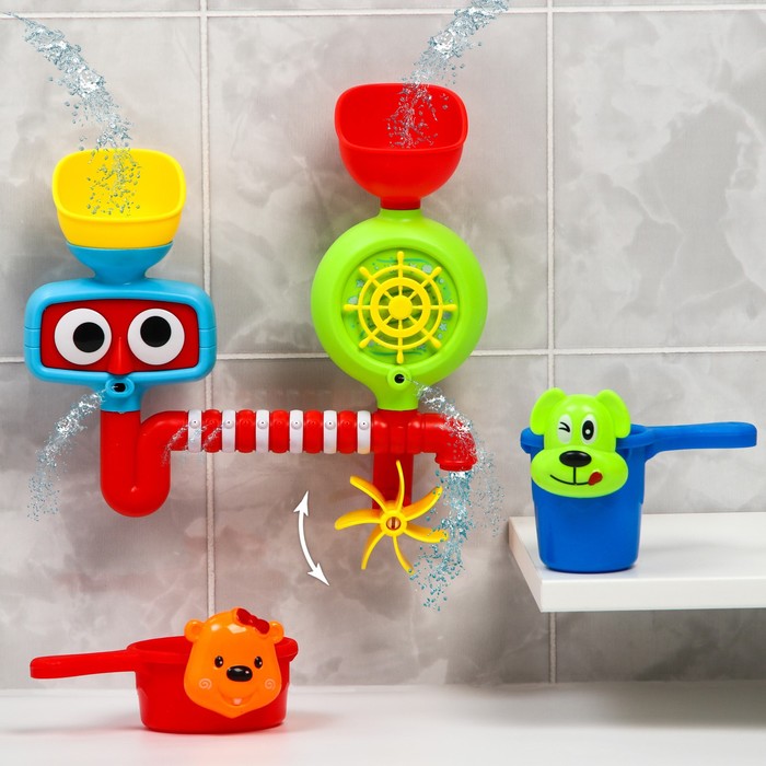 фото Набор игрушек для игры в ванне «кран», цвет микс nobrand