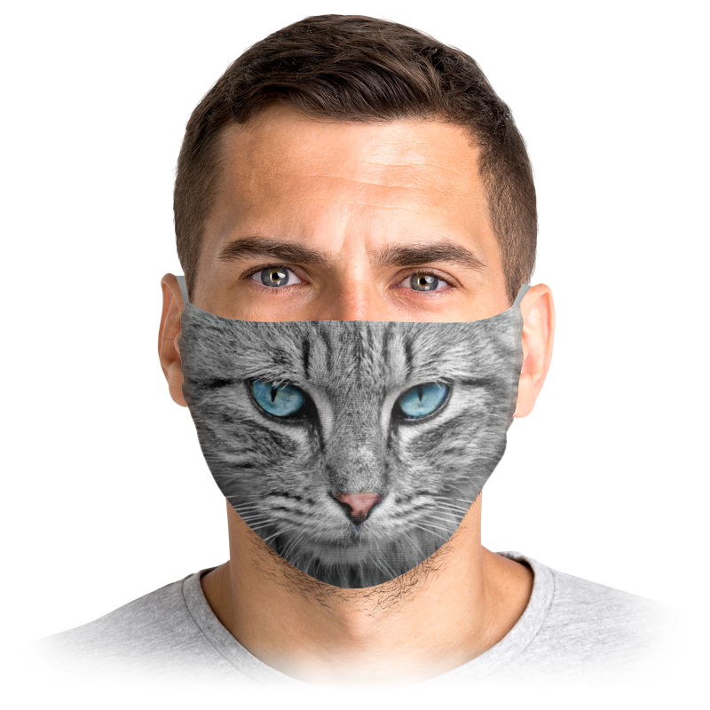 

Многоразовая маска Printio Кошка серая L, Кошка