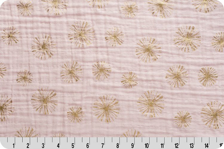 

Ткань марлевка Shannon Fabrics Embrace metallic 100х125 см, Розовый, Embrace metallic, марлевка, 100х125 см, 120 г/м2, 100% хлопок