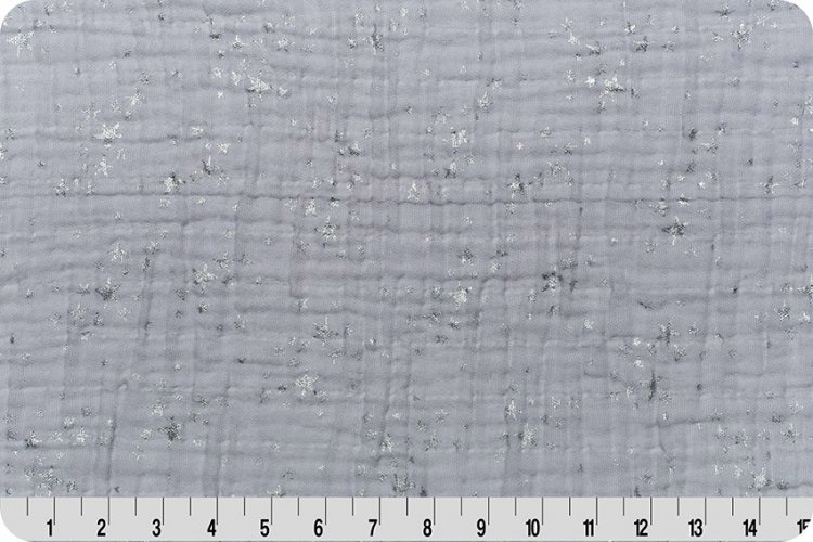 

Ткань марлевка Shannon Fabrics Embrace metallic 100х125 см, Серый, Embrace metallic, марлевка, 100х125 см, 120 г/м2, 100% хлопок