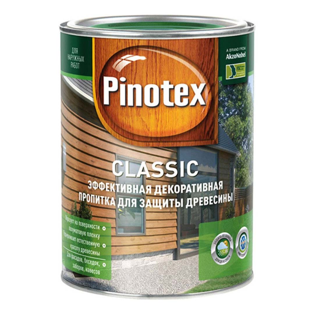 фото Пропитка pinotex classic 1 л бесцветный