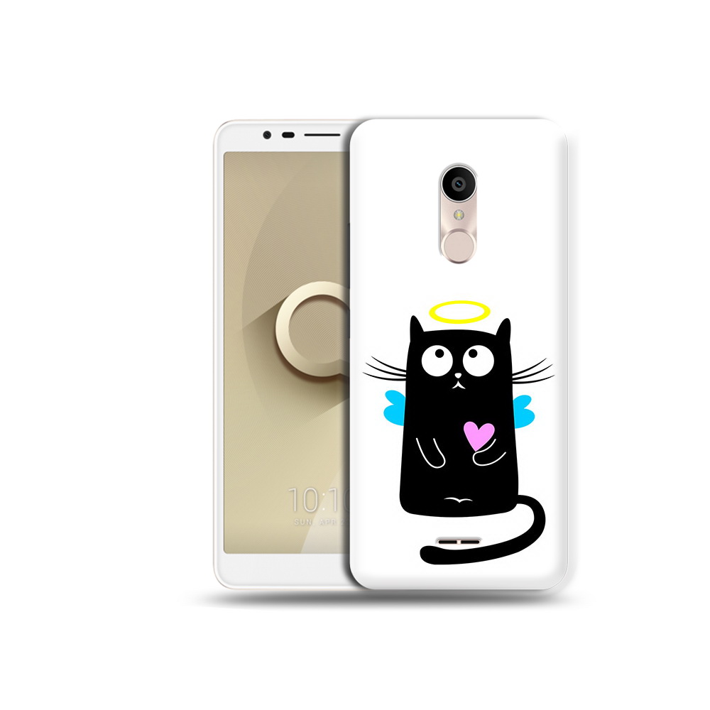 

Чехол MyPads Tocco для Alcatel 3C 5026D Кот ангелок, Прозрачный, Tocco