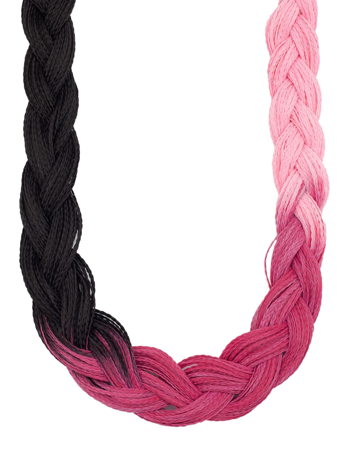 Косички Hairshop Зизи омбре прямые 1-К24-1-К1 Черный Розовый Бледно-розовый