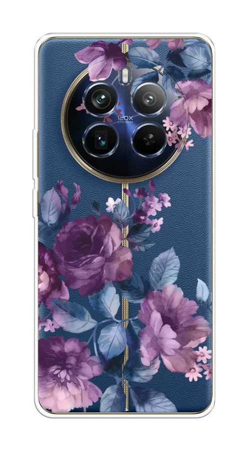 

Чехол на Realme 12+ "Purple Blossoms", Синий;фиолетовый, 2516350-1