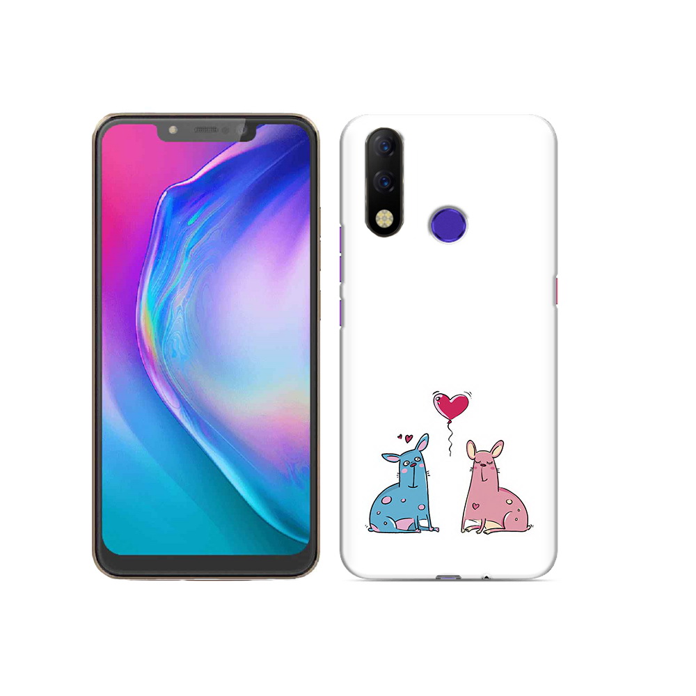 

Чехол MyPads Tocco для Tecno Spark 3 Pro Лама любовь, Прозрачный, Tocco