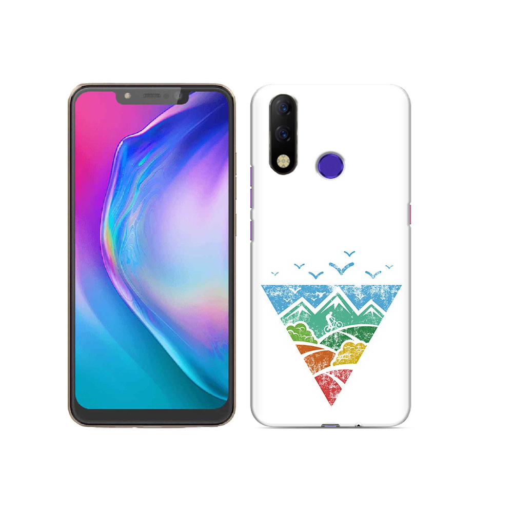

Чехол MyPads Tocco для Tecno Spark 3 Pro Лес земля море чайки, Прозрачный, Tocco