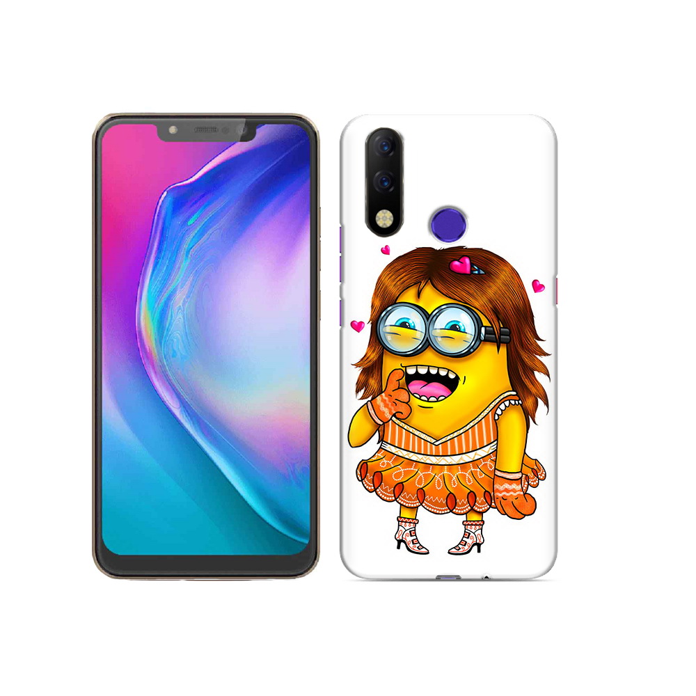

Чехол MyPads Tocco для Tecno Spark 3 Pro Миньон девочка, Прозрачный, Tocco