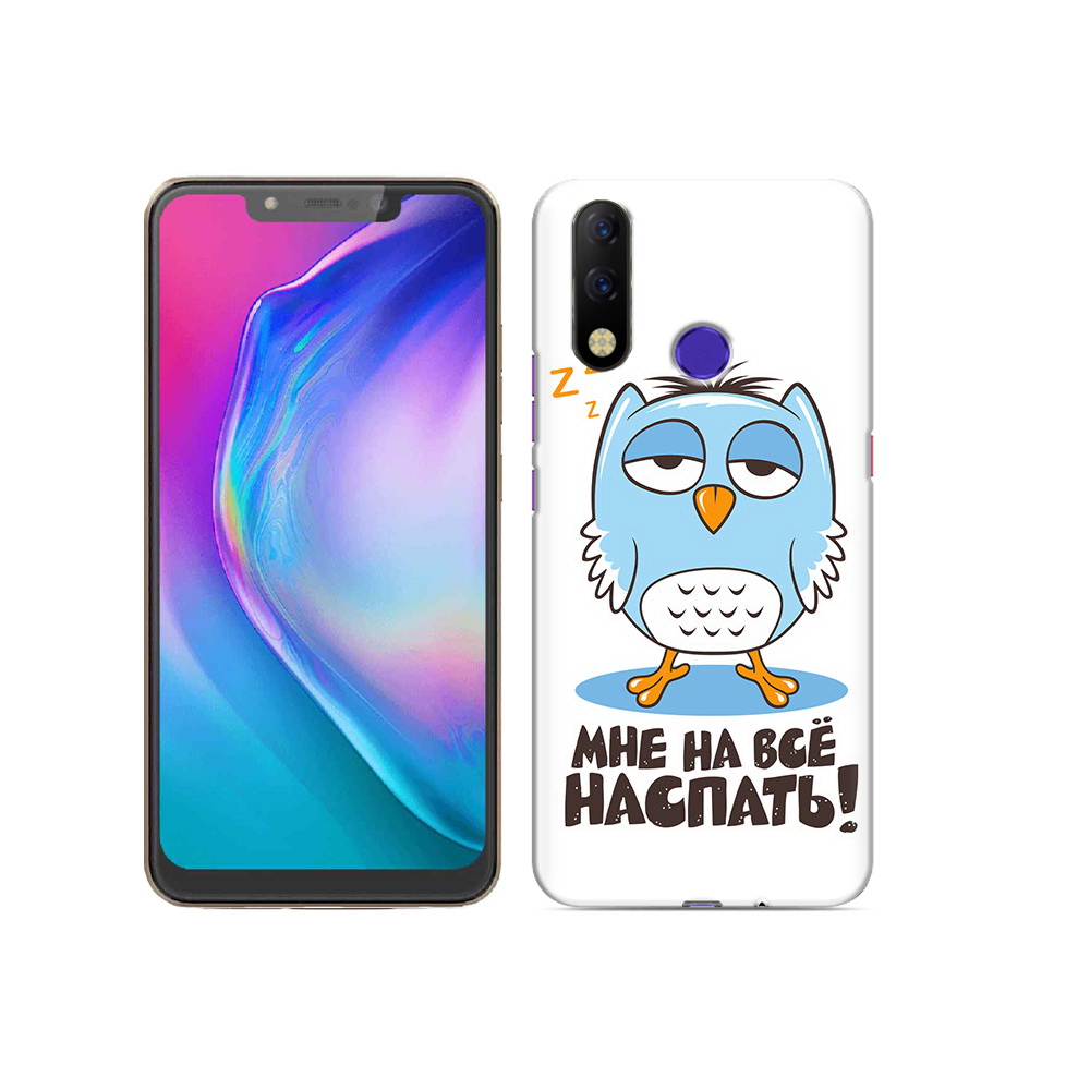 

Чехол MyPads Tocco для Tecno Spark 3 Pro Мне на все наспать, Прозрачный, Tocco