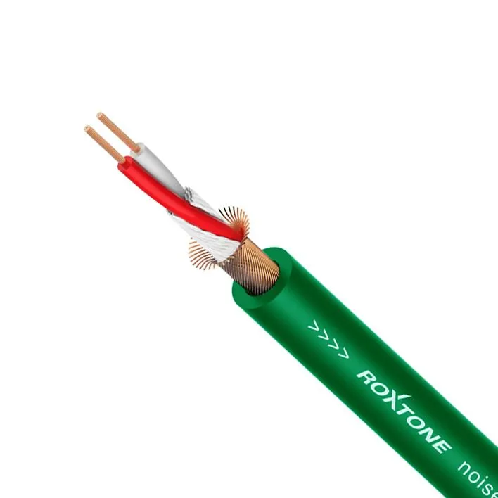 

Кабель микрофонный на метраж Roxtone MC002 Green (12м.)