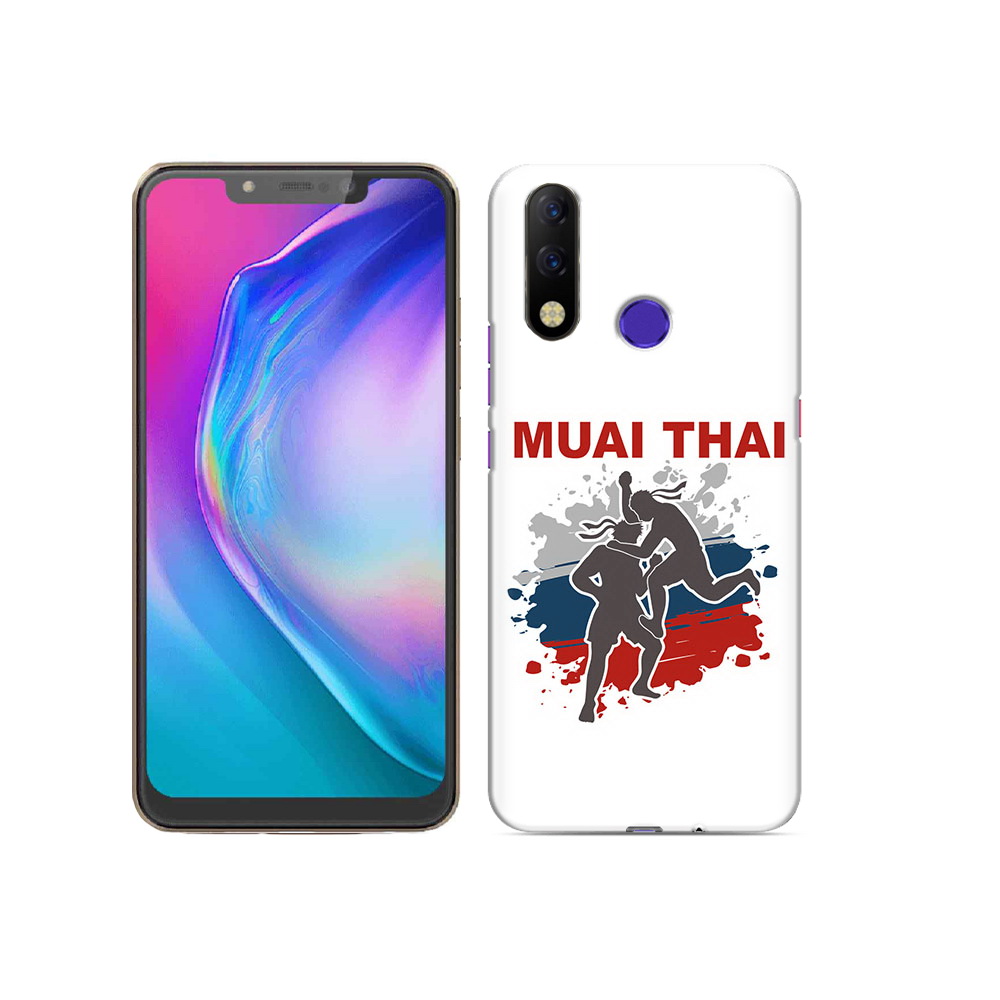 

Чехол MyPads Tocco для Tecno Spark 3 Pro Муайтай, Прозрачный, Tocco