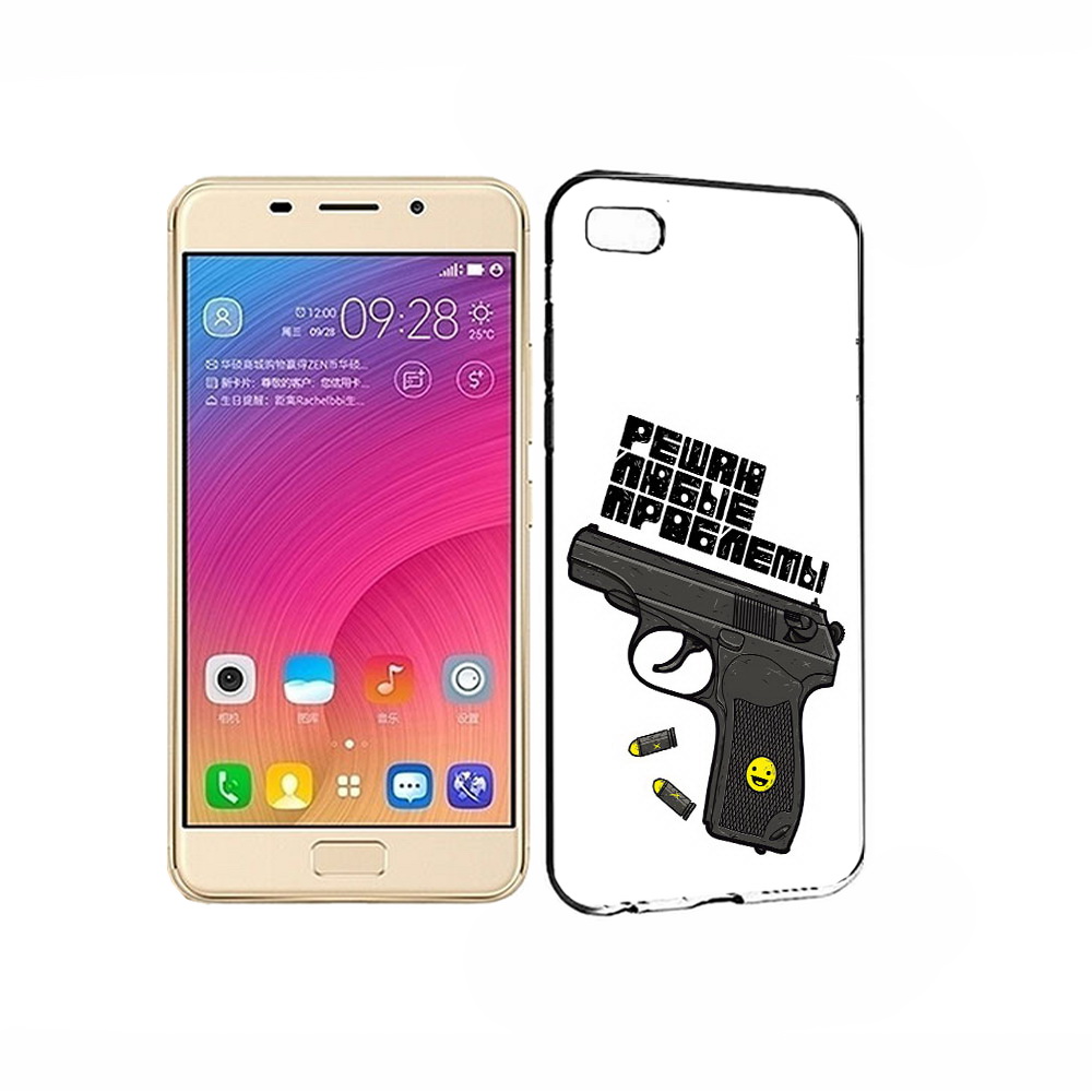 

Чехол MyPads Tocco для Asus ZenFone 3S Max пистолет против проблем, Прозрачный, Tocco