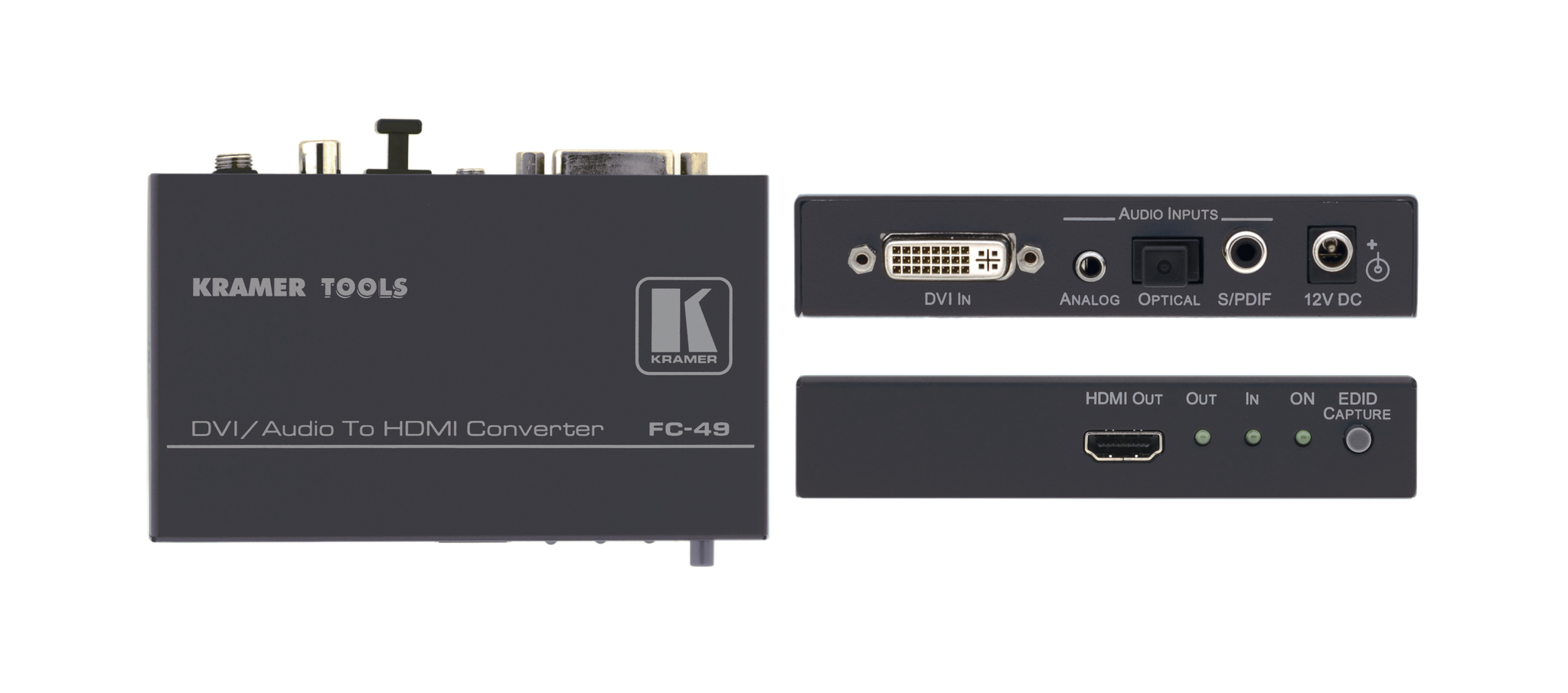 

Передача по витой паре DVI, данные (RS-232) и аудио Kramer FC-26