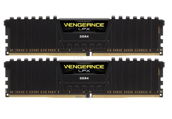 

Оперативная память Corsair 32Gb DDR4 3600MHz (CMK32GX4M2Z3600C18) (2x16Gb KIT), Vengeance LPX